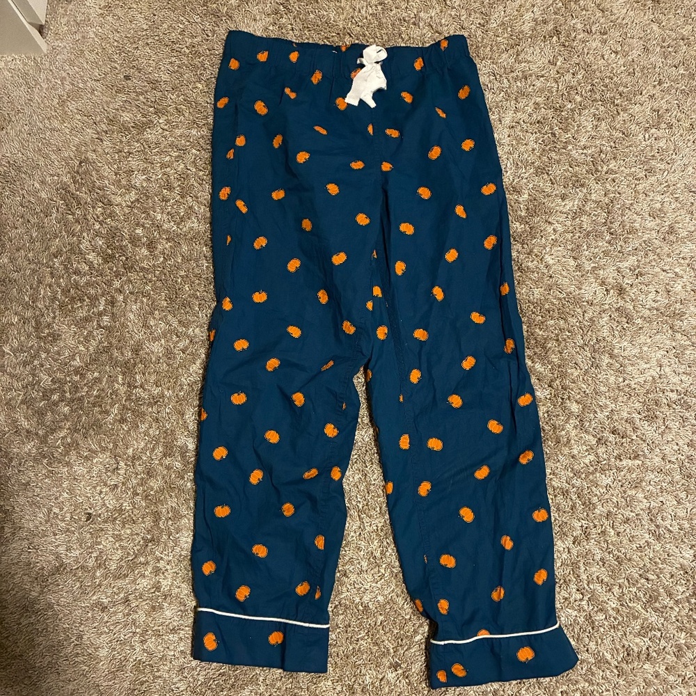 J. Crew Fall Pumpkin XS Cotton Pajama Pants